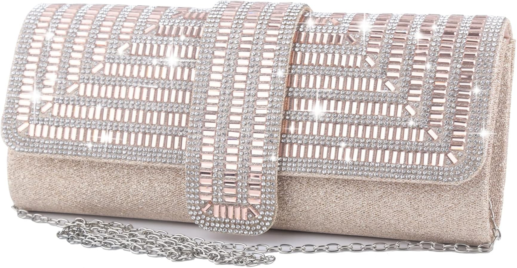 ELDA Women's Rhinestone Clutch Purses Evening Bags Sparkling Glitter Formal Party Purse Wedding C... | Amazon (US)