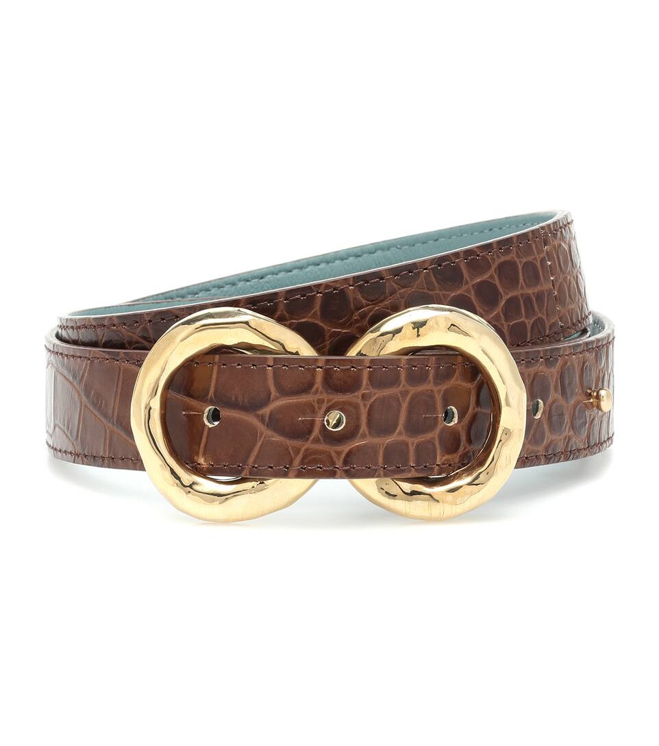 Exclusive to Mytheresa – Infinity croc-effect leather belt | Mytheresa (US/CA)