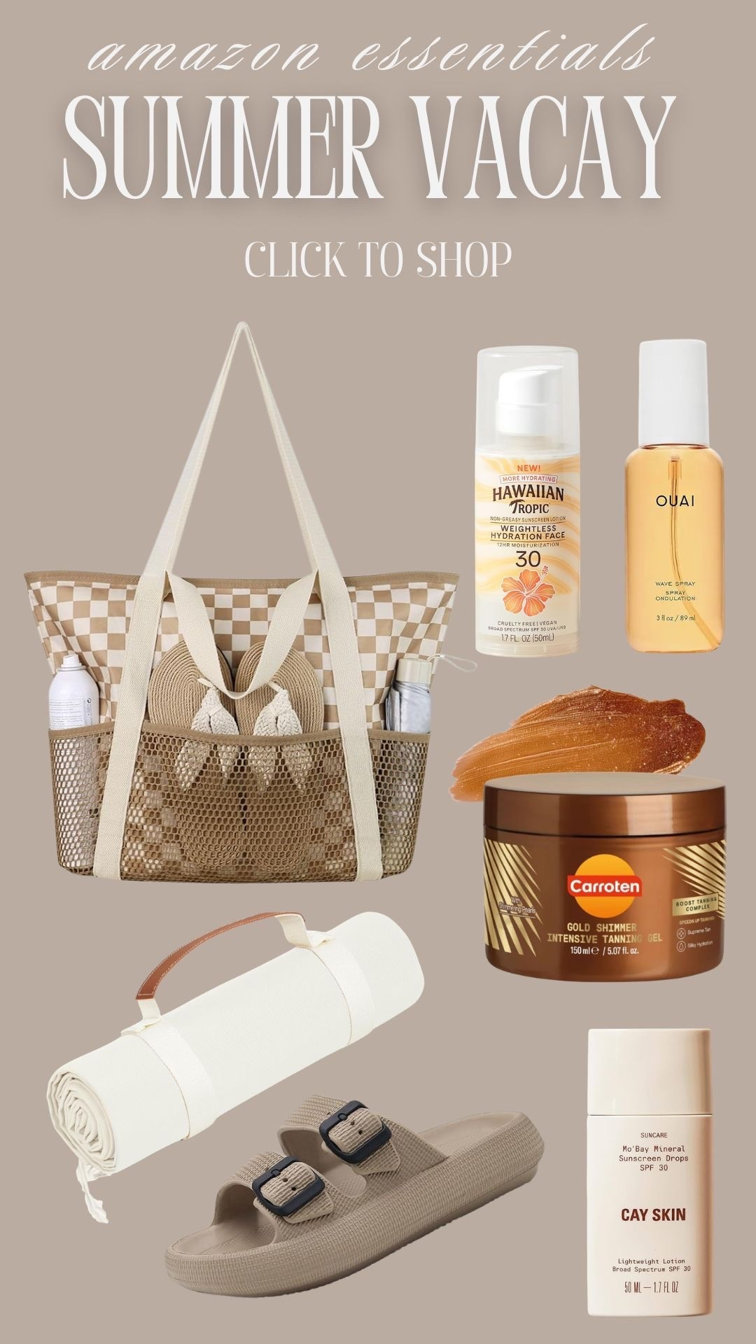 🌴 Amazon summer vacay essentials 🌴

🥥 These Amazon finds are perfect for packing for your next sunny getaway ☀️🏝️
#amazonfinds #vacaymusthaves #summertravel #beachvacay #travelstyle #ltkstyle

#LTKSwim #LTKTravel #LTKSeasonal
