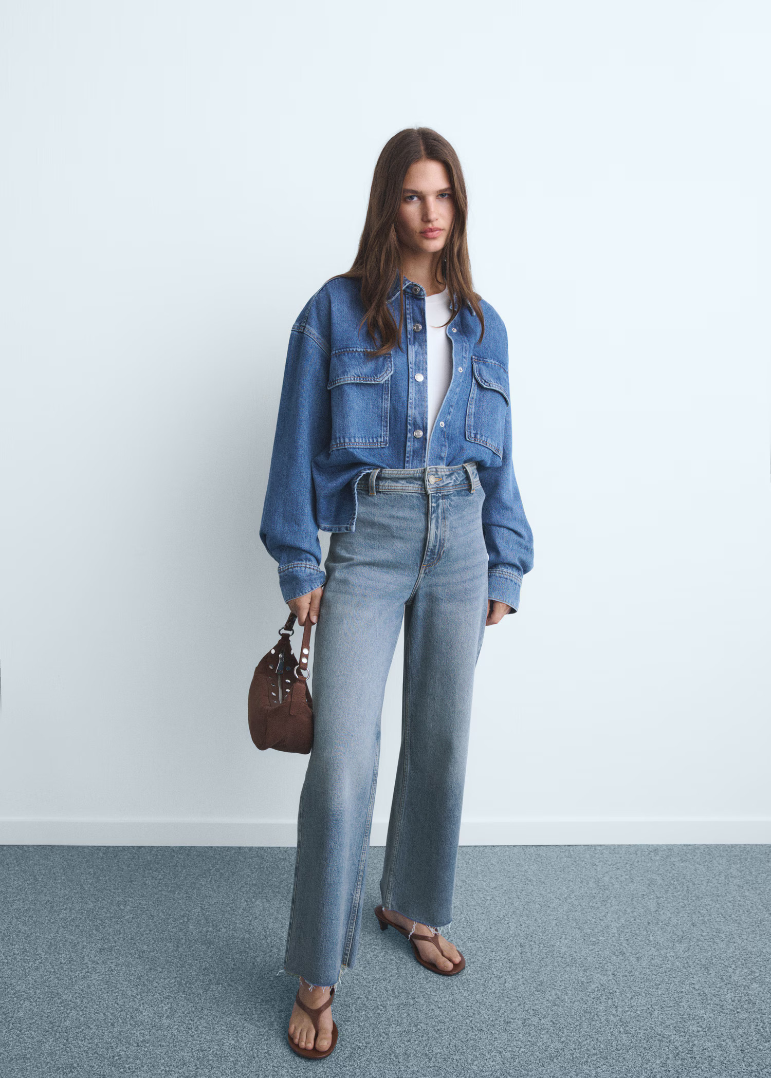 Catherin culotte high-rise jeans - Women | MANGO United Kingdom | MANGO (UK)