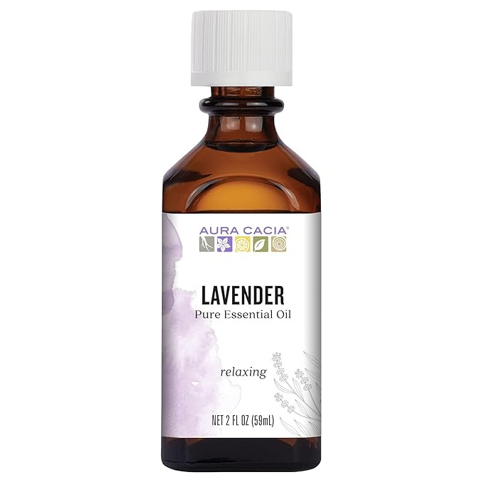 Aura Cacia 100% Pure Lavender Essential Oil | GC/MS Tested for Purity | 60 ml (2 fl. oz.) | Lavan... | Amazon (US)