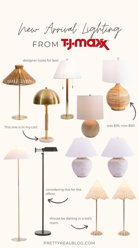 Woven lamp, rattan lamp, dome lamp, tapered lamp shade, brass lamp, floor lamp, modern lamp, coastal lamp, designer dupe lamp, office lamp, table lamp, pleated shade lamp 

#LTKunder100 #LTKhome