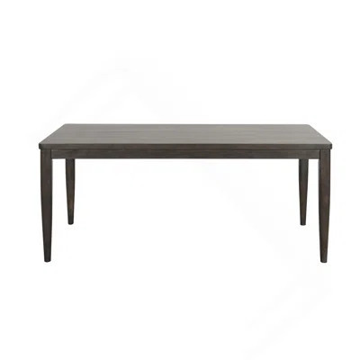 Modern Dining Table Dark Walnut Rubber Wood 1Pc Table Dining Room Furniture | Wayfair North America