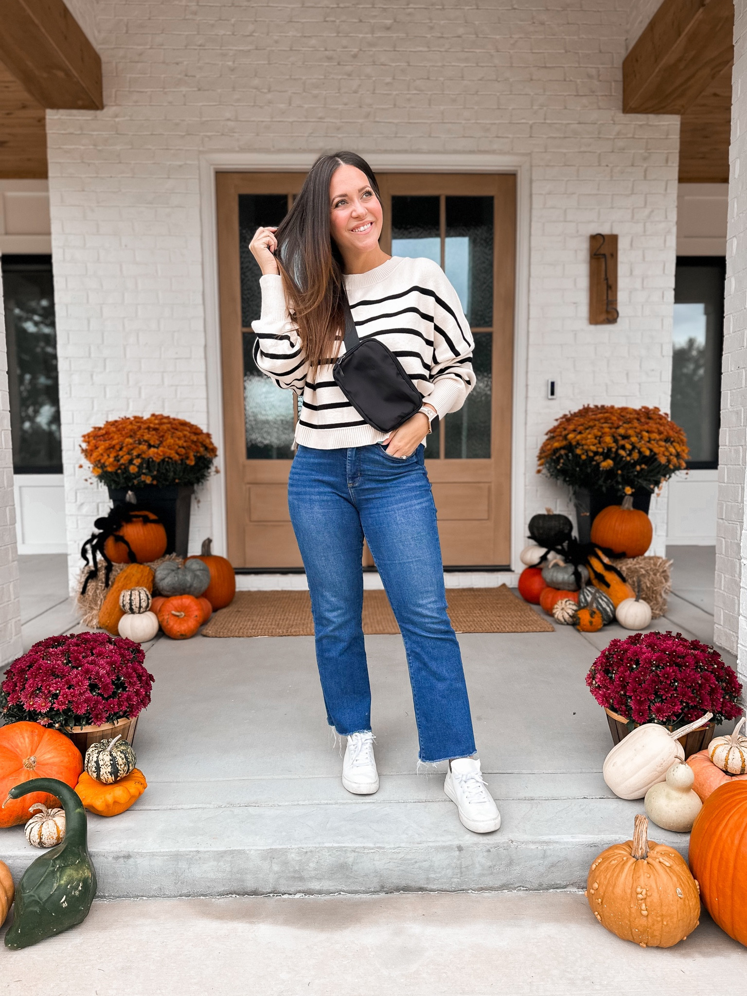 Sweater - wearing a large but could have done my true size medium easily. 
Linked similar jeans
Shoes- tts

#LTKshoecrush #LTKfindsunder50