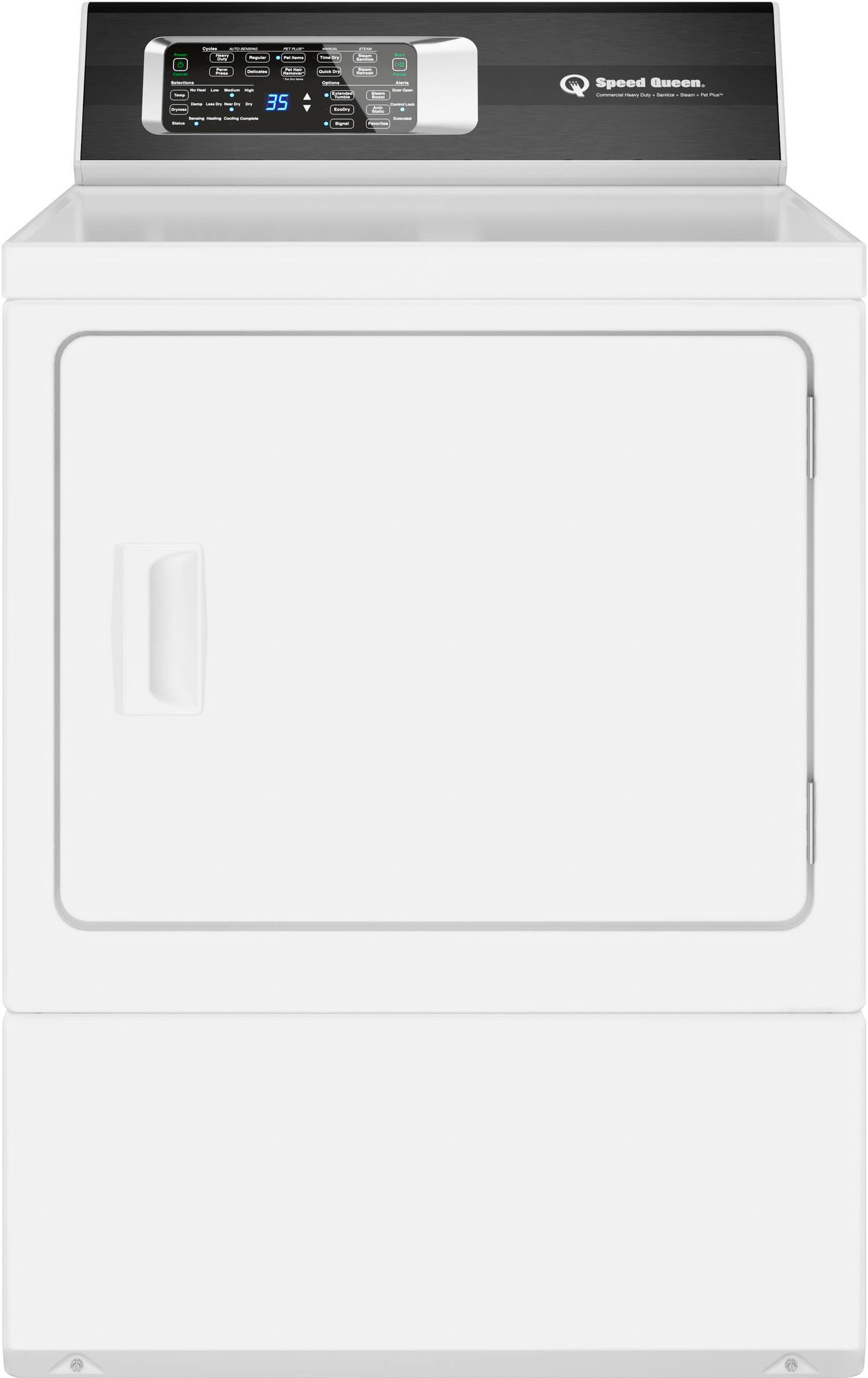 Speed Queen DR7 Pet Friendly Sanitizing Electric Dryer White DR7003WE - Best Buy | Best Buy U.S.