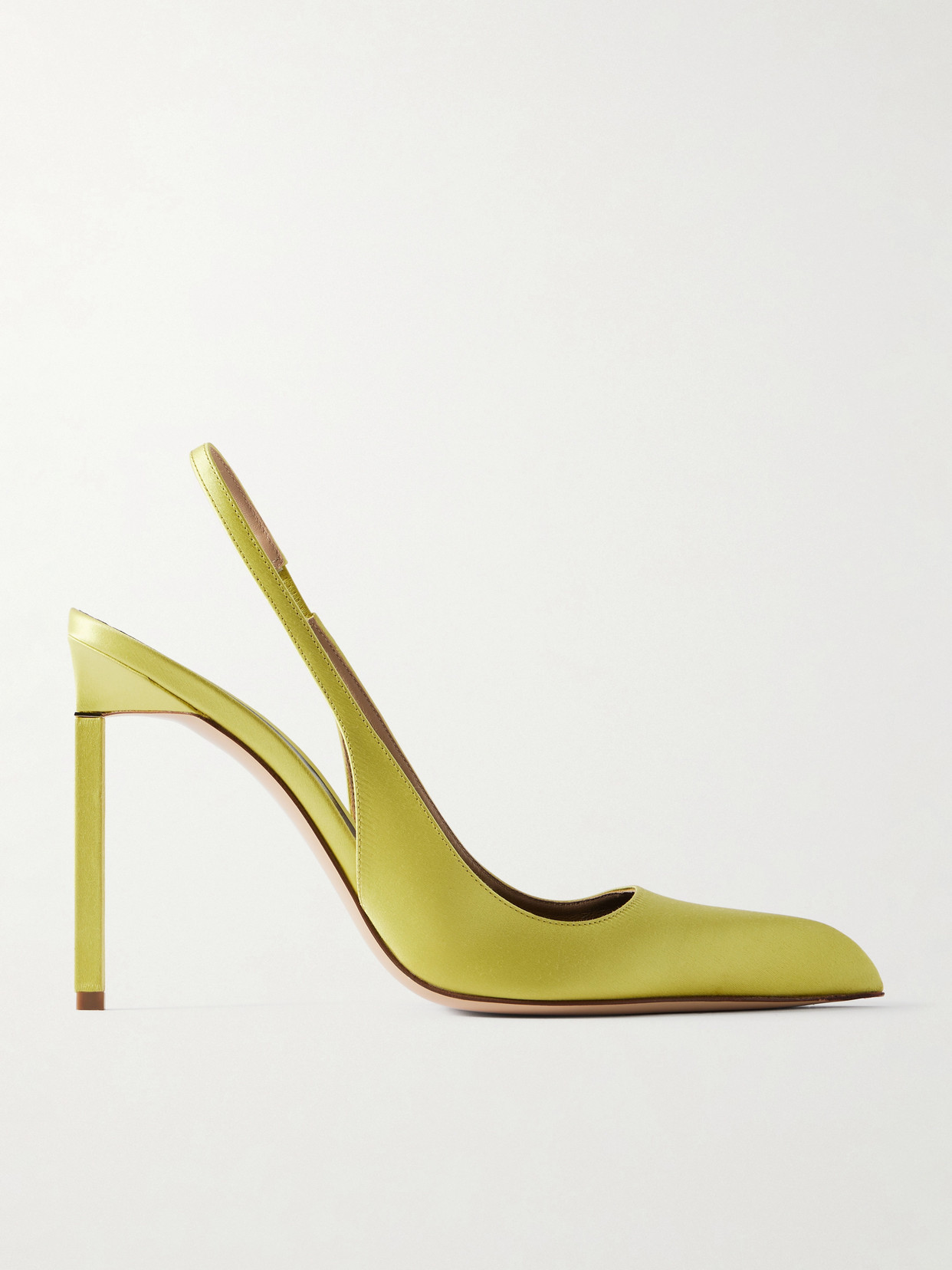 TOM FORD - Satin Slingback Pumps - Yellow | NET-A-PORTER (US)