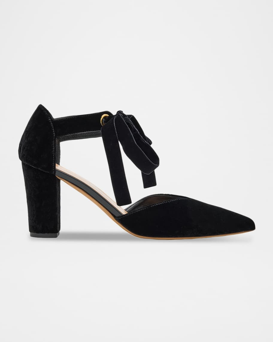 Corinna Velvet Bow Pumps | Neiman Marcus