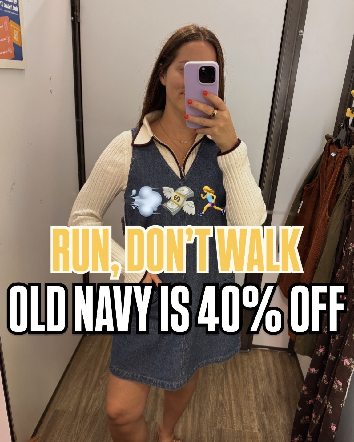 40% off at Old Navy! Tried on so many cute pieces! 

Sizing info:
Dresses - size small (except medium in the denim one!)
Jeans - size 6 (pre preg size is size 2!) 
Striped tee - size medium 
Quarter zip top - size medium 
Sweater tank - size medium 
Yellow cardigan - size medium 
Brown top - size small 
Other tops - size small 
Pull on pants - size medium 
Green jacket - size small

#LTKSaleAlert #LTKmomlife #LTKootd