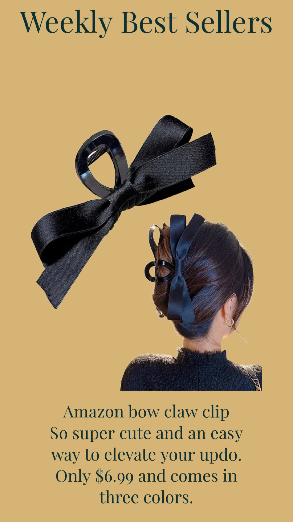 This how clip is such an easy way to elevate your updo! It’s only $6.99 and comes in three colors  

#LTKfindsunder50 #LTKbeauty #LTKstyletip