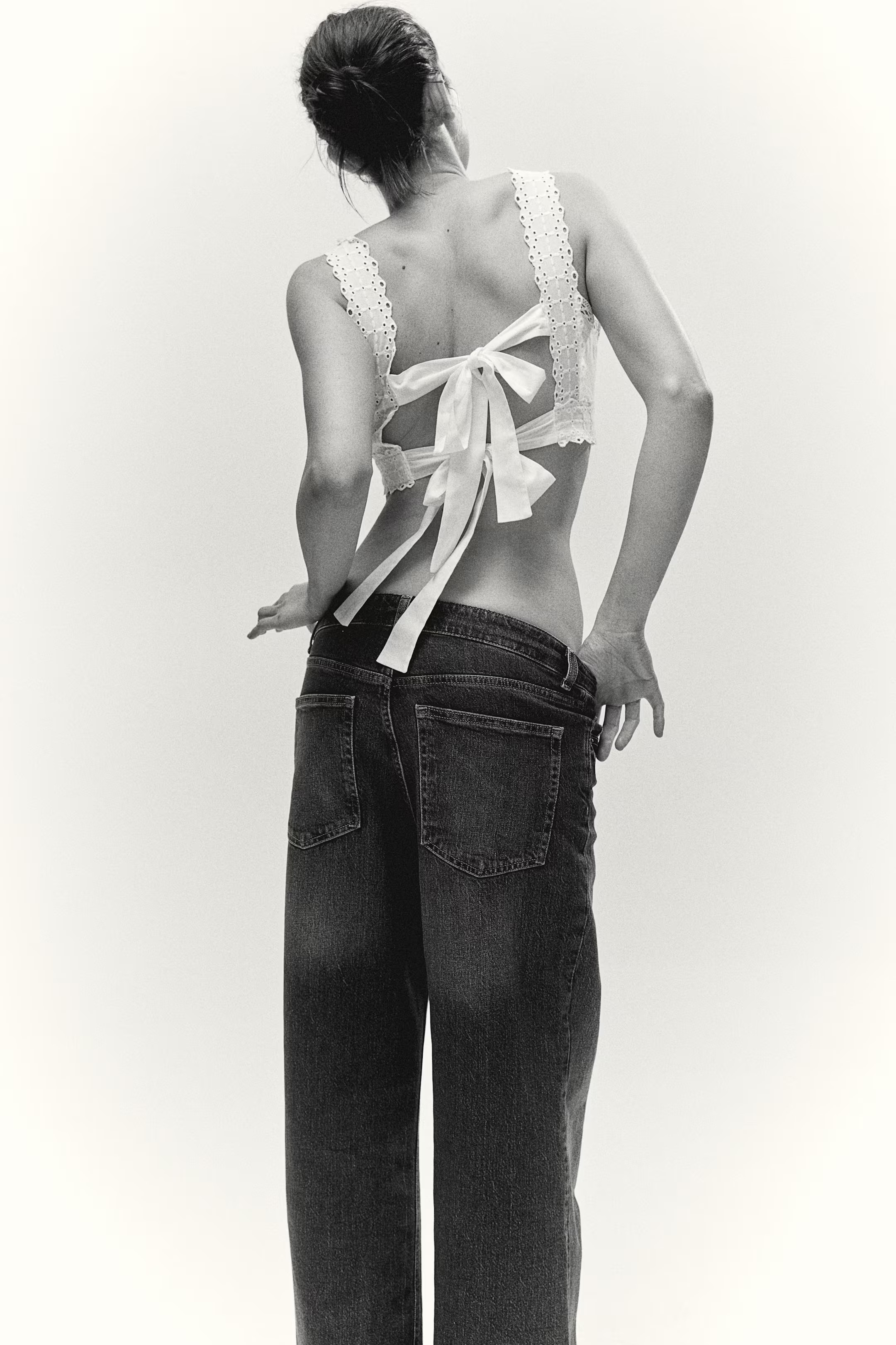 Wide High Jeans - High waist - Long - Denim blue - Ladies | H&M US | H&M (US + CA)