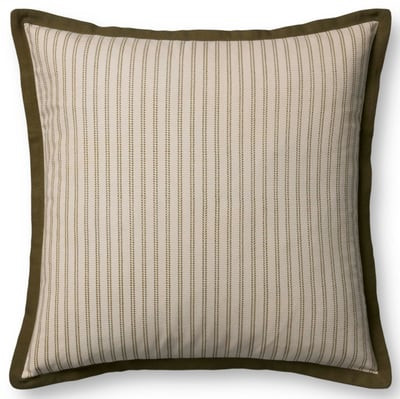 Magnolia Home by Joanna Gaines x Loloi Meredith Pillow PMH-0080 Striped Pillow | Rugs Direct | Rugs Direct