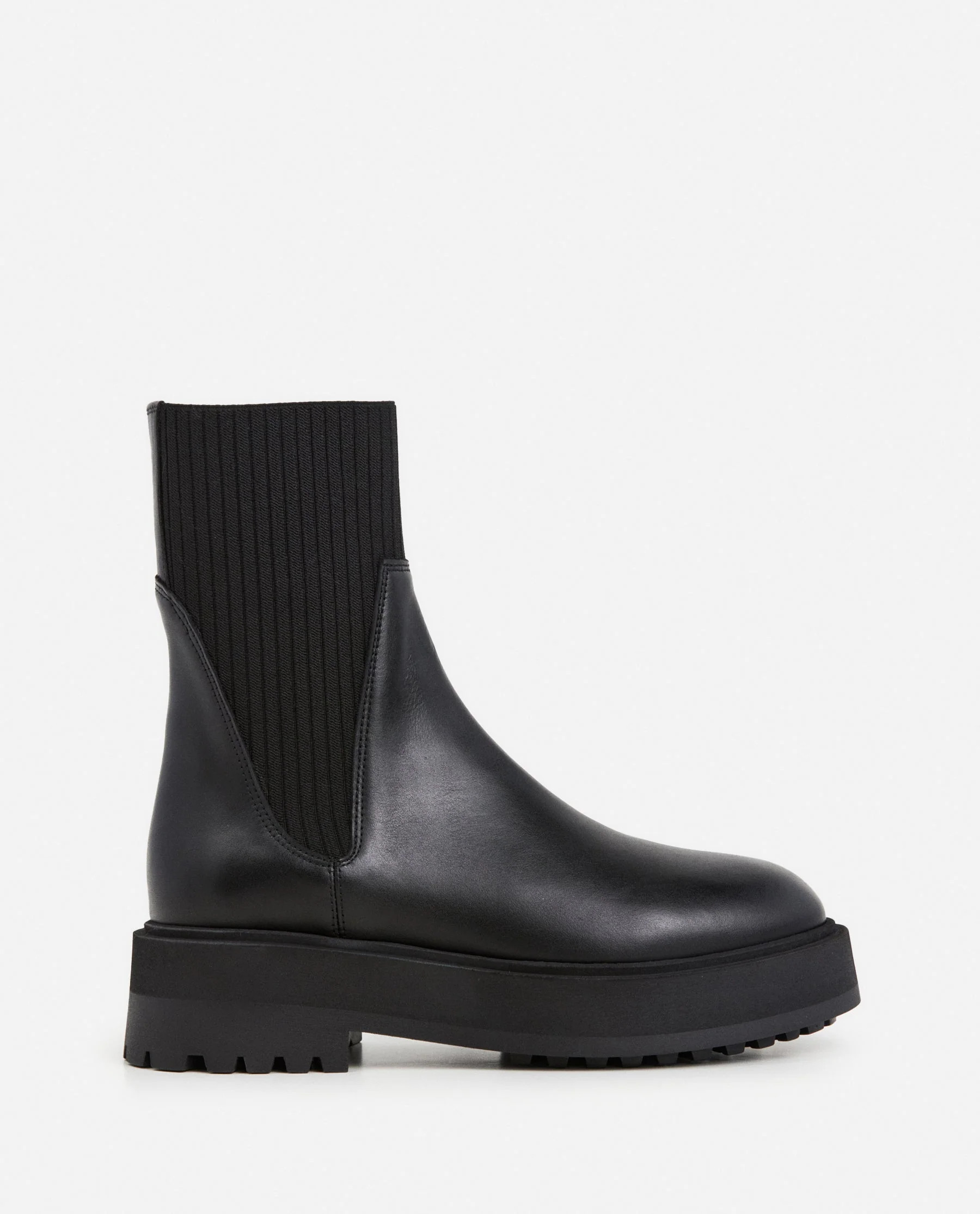 Aurora Leather Black Boot | Flattered