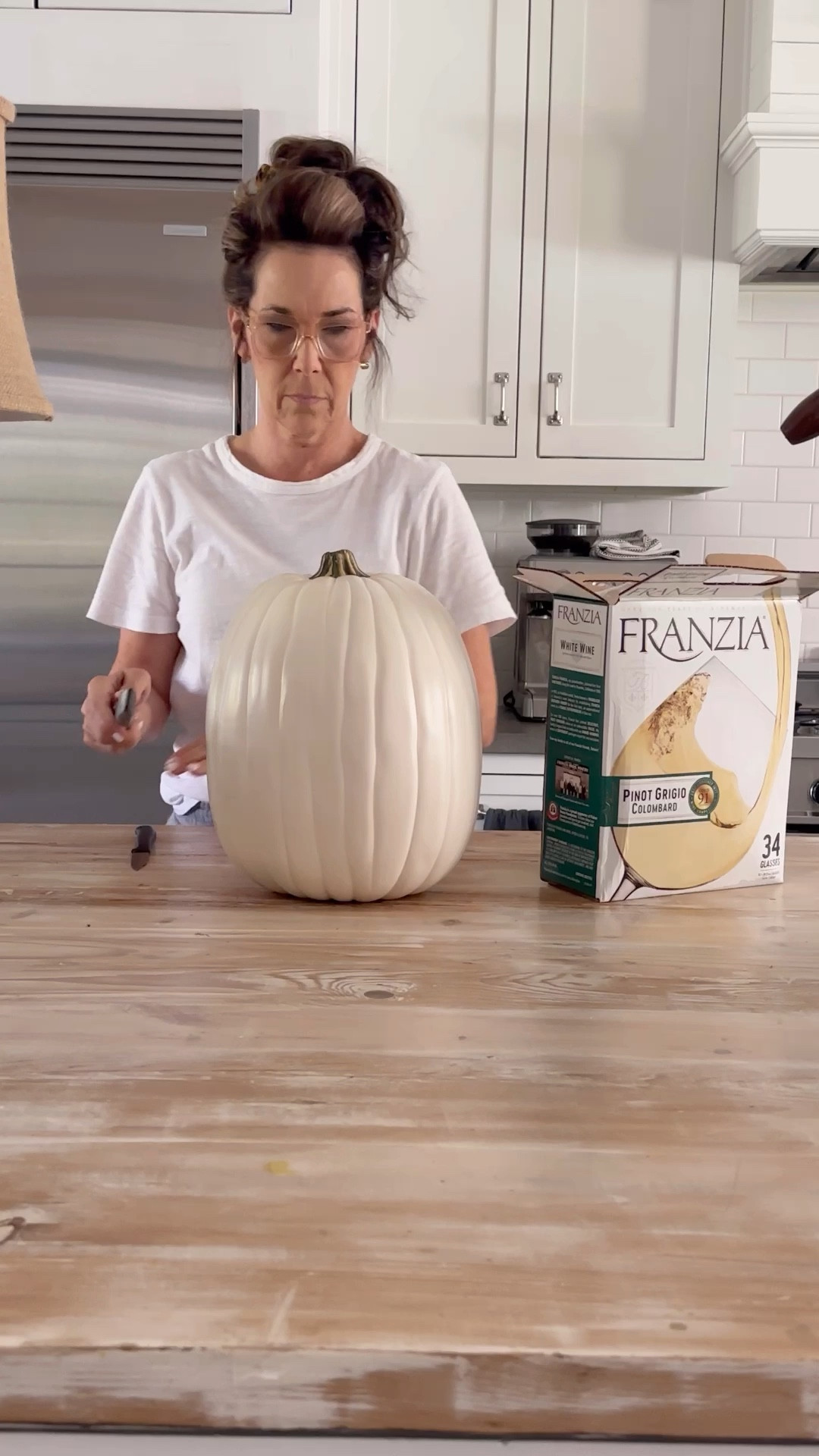 The cutest beverage serving idea for all of your fall parties and entertaining!

So simple to make this pumpkin wine dispenser and it will be the hit of the party.

If you’re not a wine drinker or don’t want to serve boxed wine, you can order an empty bag with a spigot and fill it will any drink you like. 

Grab the supplies and whip up this cute beverage dispenser for all of your Fall, Halloween and Thanksgiving entertaining! 


#fallentertaining #fallparties #servingideas #fall #thanksgiving 



#LTKParties #LTKVideo #LTKHome