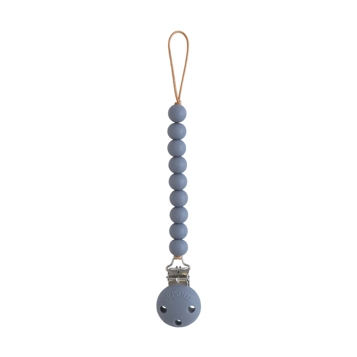 Mushie Silicone Pacifier Clip - Hera | The Baby Cubby | The Baby Cubby