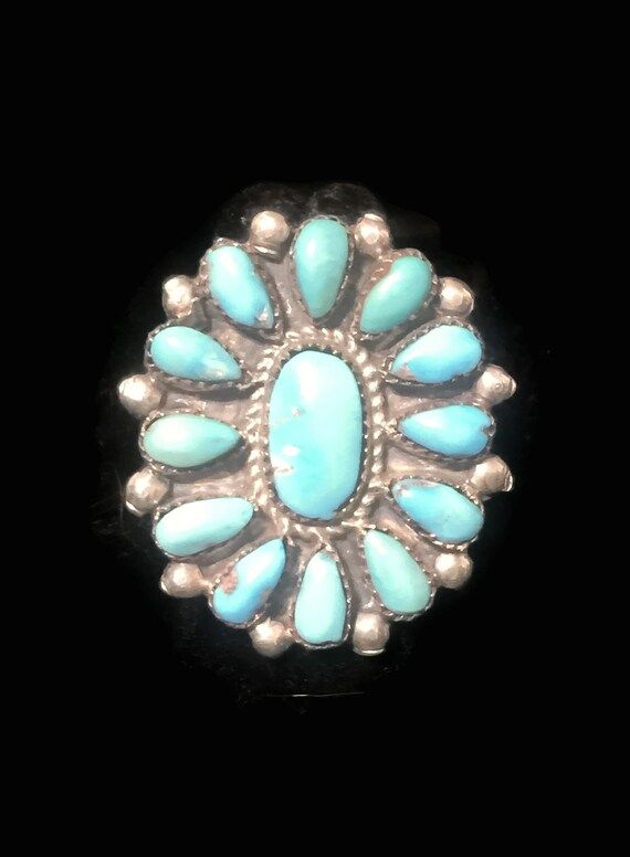 Turquoise Ring Size 6 Plus Zuni Ring Size 6 Petite Point Ring Ring Size 6 Southwest Women Ring Si... | Etsy (UK)