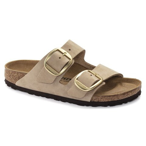 Arizona Big Buckle Nubuck Leather Sandcastle | BIRKENSTOCK | Birkenstock USA