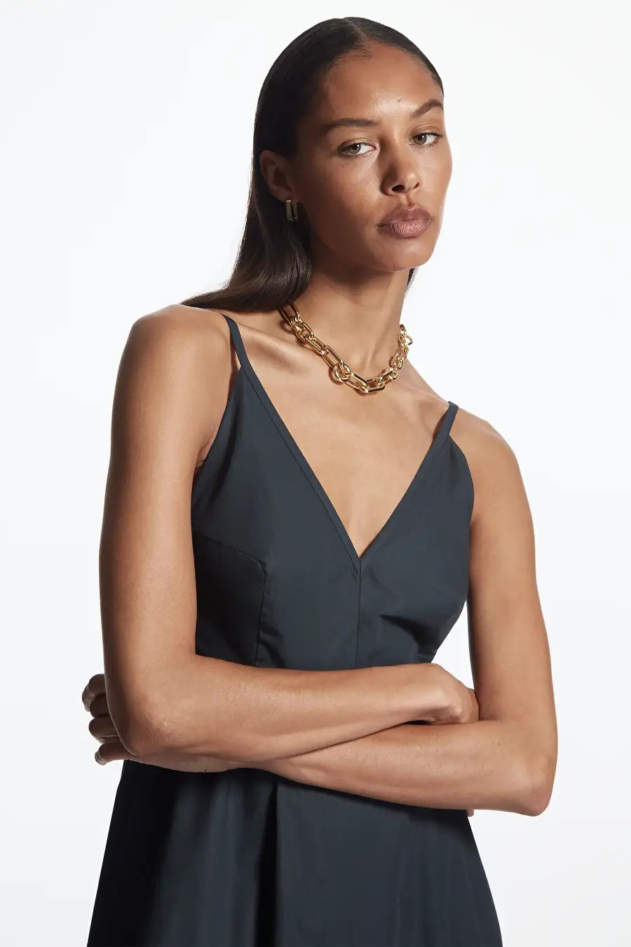 A-LINE SLIP DRESS - BLACK - COS | COS UK