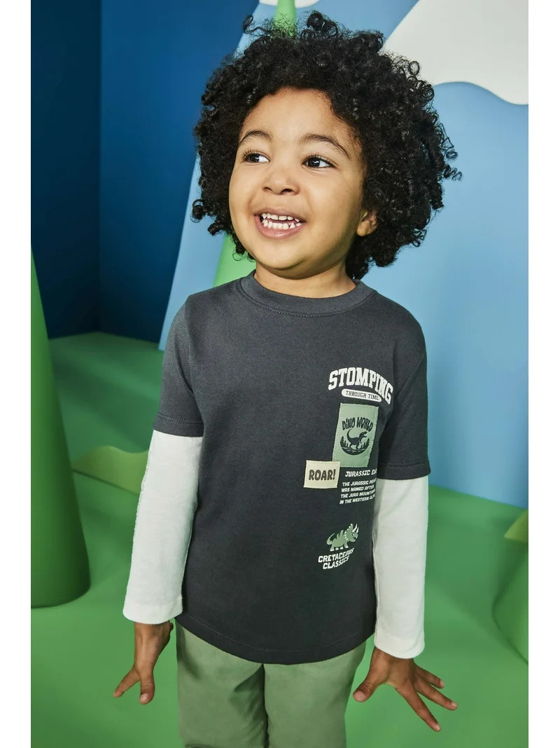 Garanimals Toddler Boys Stretch Twill Jogger Pants, Sizes 18M-5T | Walmart (US)