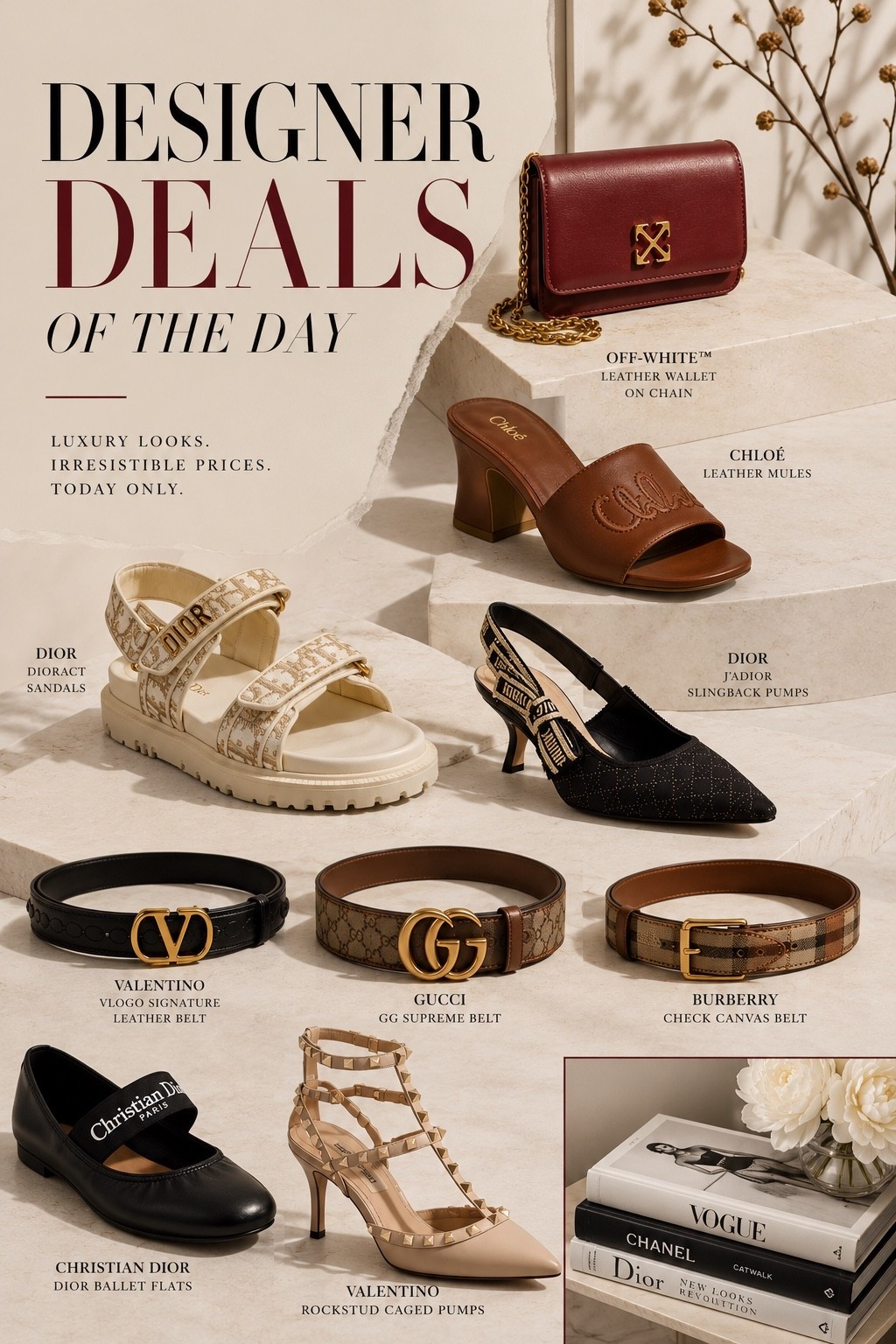 POV: your dream designer wishlist just went on sale 🤍
These deals are way too good to gatekeep… Dior, Valentino, Gucci, Burberry + more for prices I honestly had to double check.
The kind of pieces that make every outfit look elevated instantly.
Linked everything before sizes disappear

designer deals, luxury deals, designer sale finds, luxury accessories, designer shoes on sale, luxury handbags, Dior sandals, Gucci belt, Valentino heels, Burberry belt, Christian Dior flats, Off White bag, quiet luxury aesthetic, rich girl style, old money fashion, luxury fashion finds, designer fashion inspo, capsule wardrobe essentials, elevated basics, luxury lifestyle, high end fashion, designer wishlist, luxury style inspiration, fashion influencer finds, Nordstrom designer sale, Saks designer sale, Neiman Marcus finds, luxury for less, vogue inspired fashion, chic accessories, timeless luxury pieces, LTK fashion, Pinterest fashion inspo, luxury outfit ideas, designer edit, curated luxury finds, it girl fashion, spring luxury style, summer designer finds, fashion girl essentials

#LTKootd #LTKgrwm #LTKSaleAlert