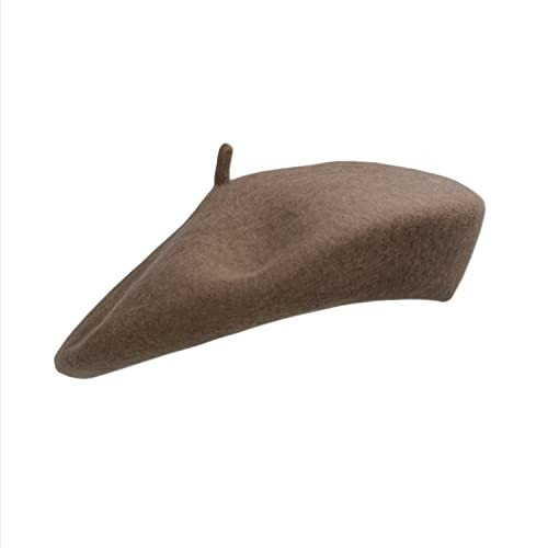 Gllutt Women Wool Beret Hat French Style Solid Color | Amazon (US)