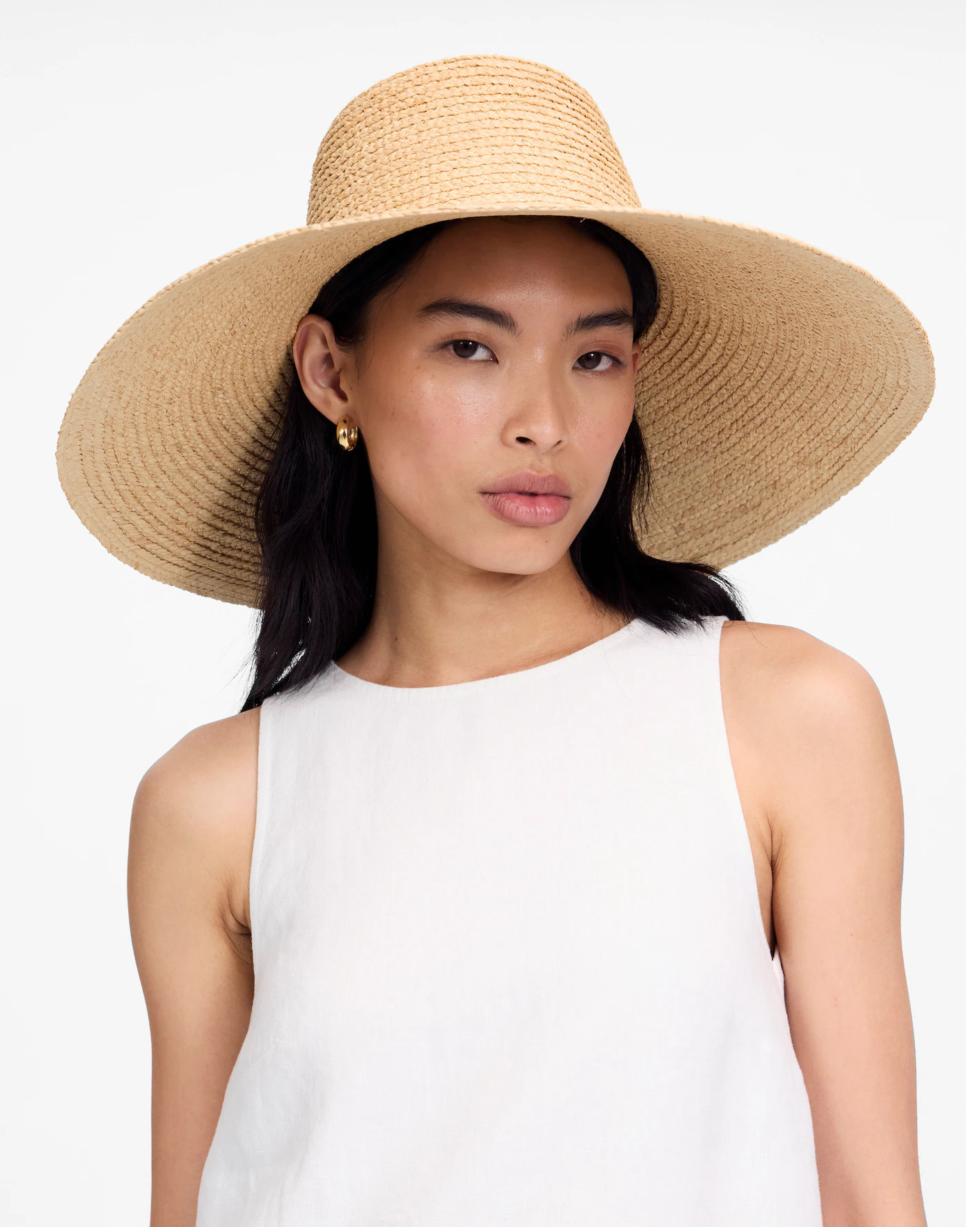 Long Brim Raffia Hat | Madewell