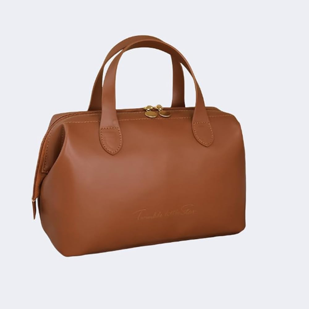 Amazon.com: Portable Makeup Bag for Travel, Small Handheld Cosmetic Organizer with Large Capacity... | Amazon (US)