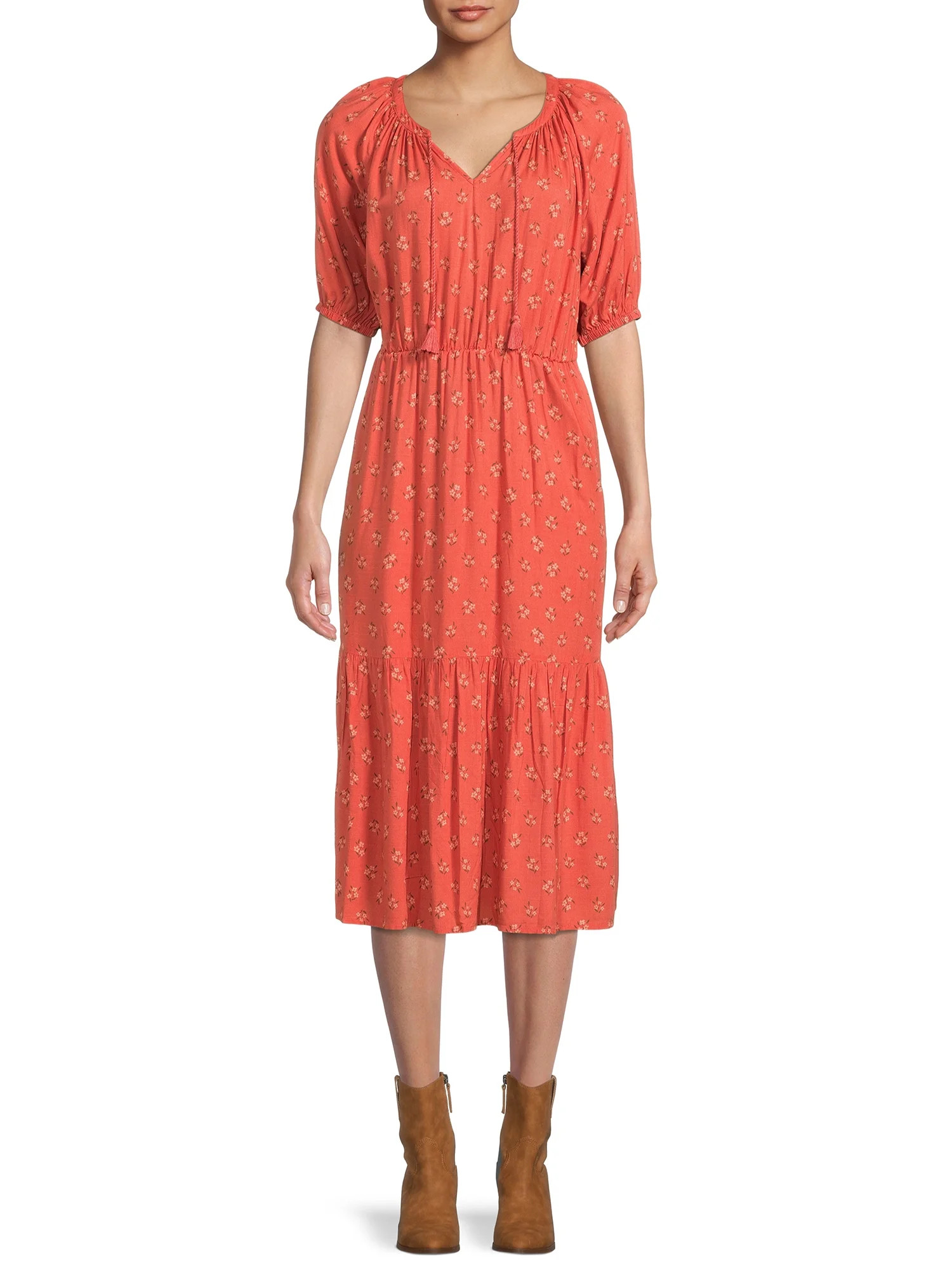 BeachLunchLounge Women's Ruffle Hem Dress - Walmart.com | Walmart (US)