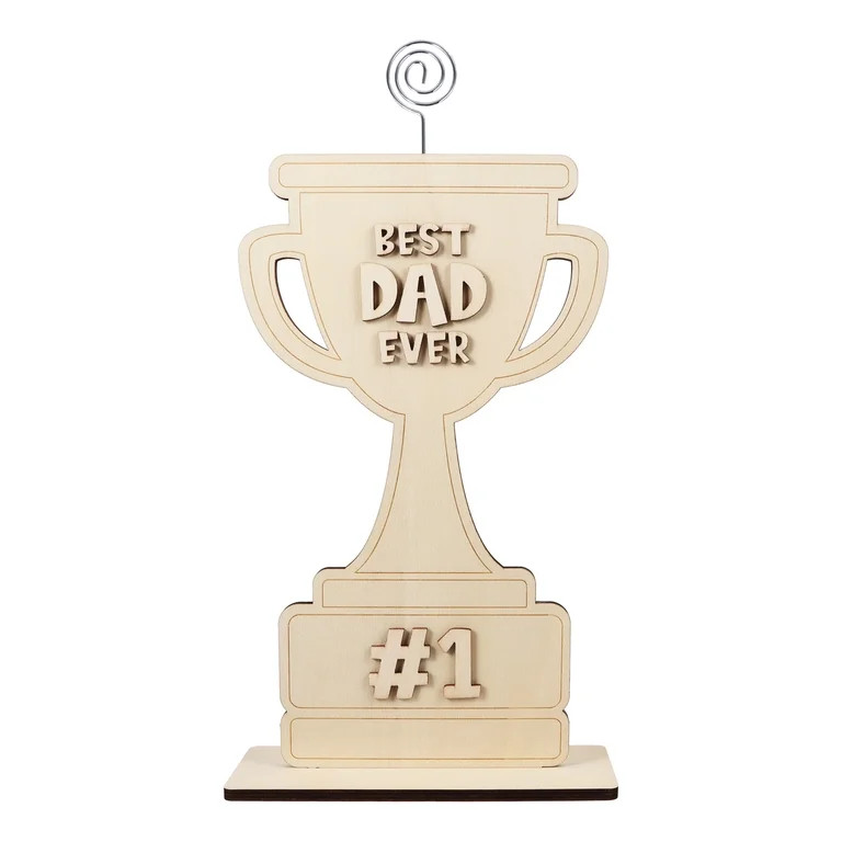DIY Trophy Arts and Crafts Kit, 5 Pieces, Father's Day by Way To Celebrate | Walmart (US)