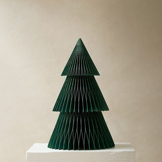 Decorative Paper Tabletop Tree, Green, 16 | West Elm (US)