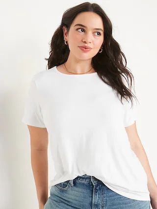 Luxe Crew-Neck T-Shirt for Women | Old Navy (CA)