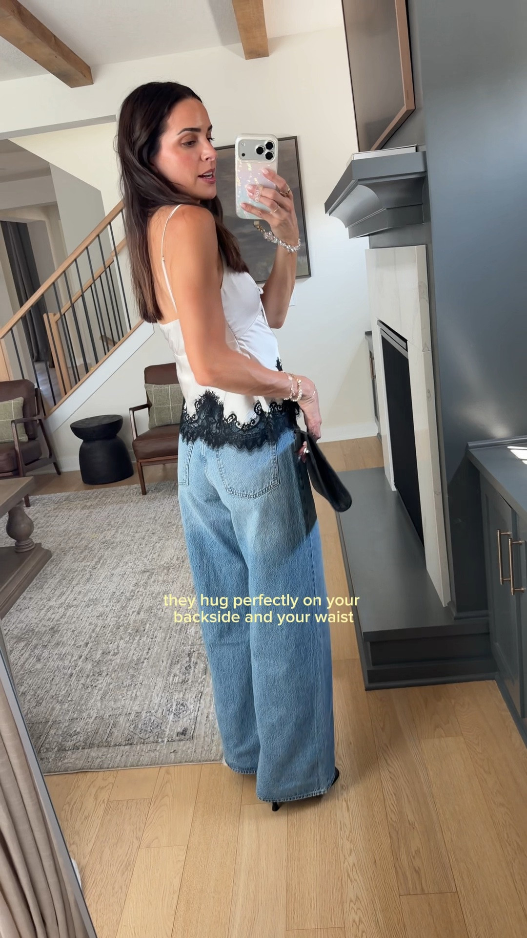 Abercrombie denim sale!! Stackable code: DENIMAF (extra 15% off) 👖 

Cami: sized down 1 (XS)
Jeans: true to size (26L)

Date night outfit / satin lace cami / girls night out outfit

#LTKootd #LTKgrwm #LTKSaleAlert