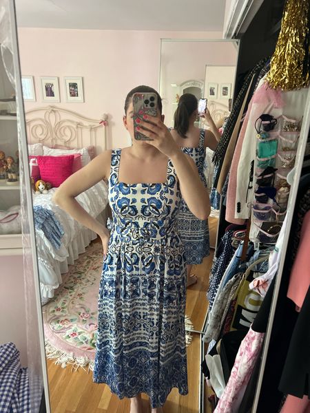 Blue and white dress, Mother’s Day, Majorca tile, Portugal, blue and white, midi dress, belted dress, maxi dress, tuckernuck, work dress, workwear, office style, office outfit, business casual, business professional 

#LTKFindsUnder100 #LTKStyleTip #LTKWorkwear