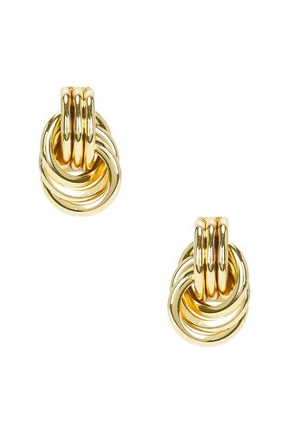 Baby Knot Earrings in Gold | Revolve Clothing (Global)