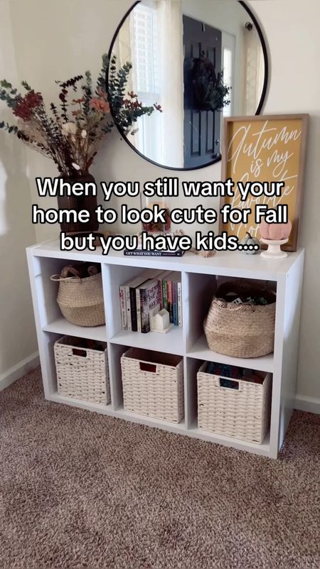 Getting creative with storage bins in our fall entryway!

#LTKSeasonal #LTKunder50 #LTKunder100 #LTKFind #LTKstyletip #LTKsalealert #LTKhome #LTKkids