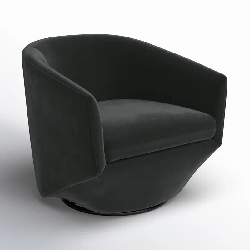 Elexi Upholstered Swivel Barrel Chair | AllModern