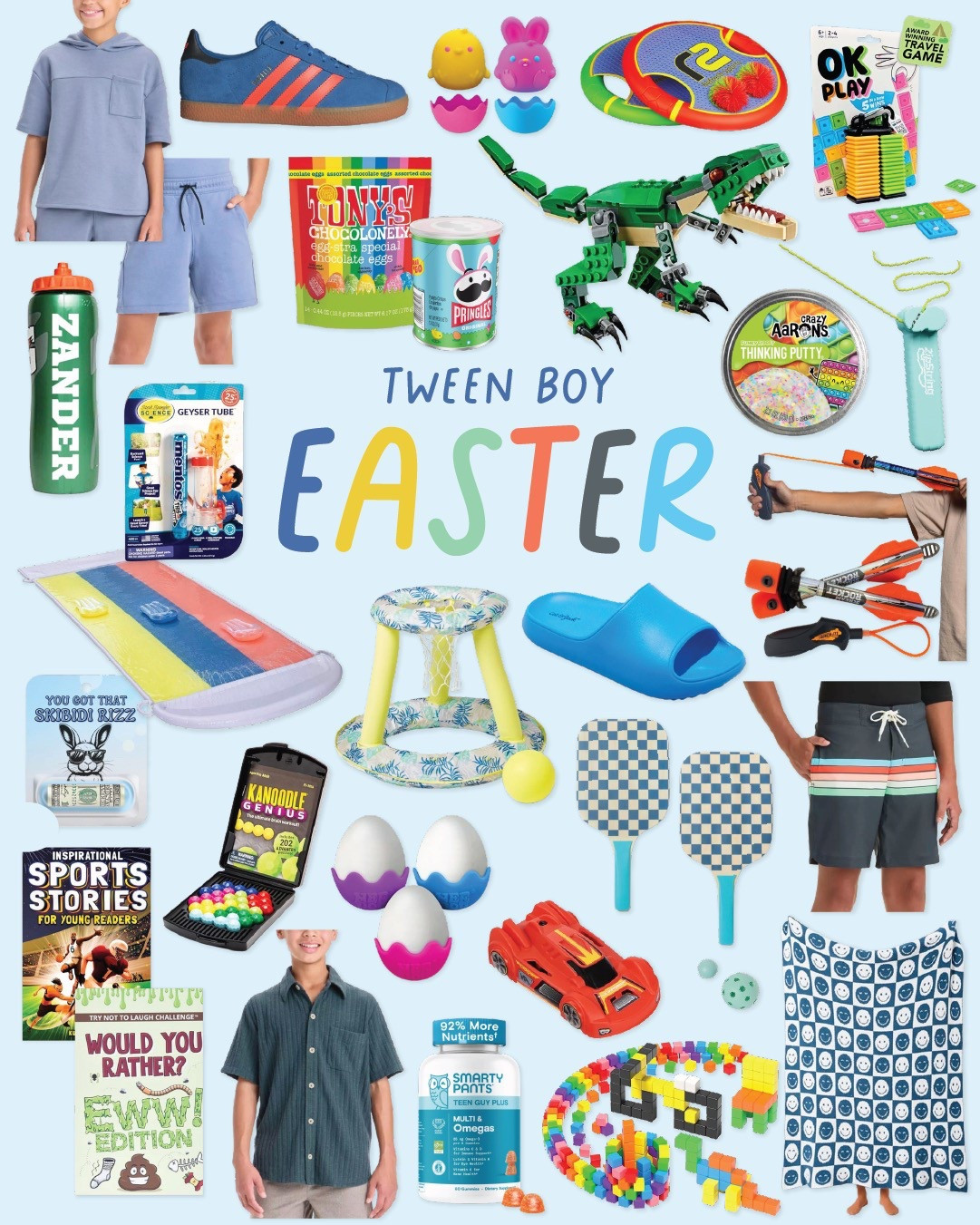 Not your little brother’s Easter basket—this one’s packed with awesome toys, cool clothes, must-have gadgets, and sweet treats to top it off!

#TweenApproved #EasterBasketWins #NoBoringBaskets

#LTKKids #LTKSeasonal #LTKFamily