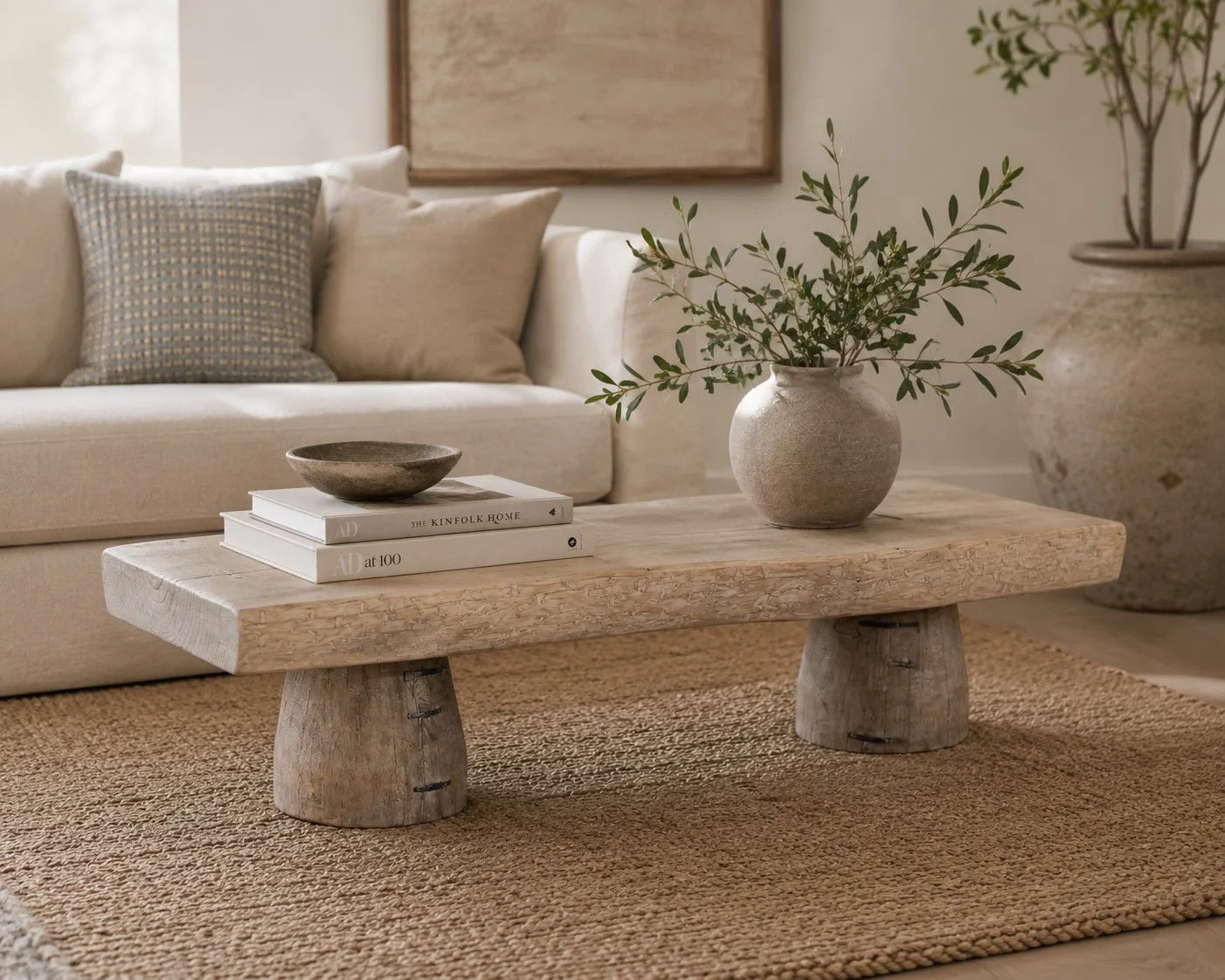 Lily's Living 67"L Rectangular Natural Wood Indoor Capri Live Edge Primitive Coffee Table, Home Office Furniture (Size Vary) | Wayfair North America