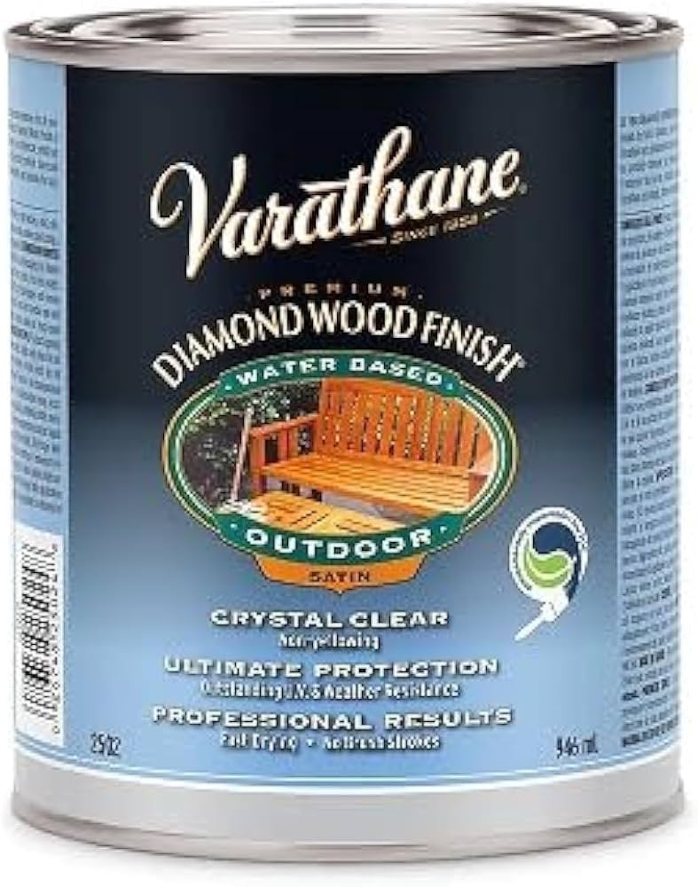 Rust-Oleum 250241H Ultimate Spar Urethane Water Based, Quart, Satin Finish 32 Fl Oz (Pack of 1) | Amazon (US)