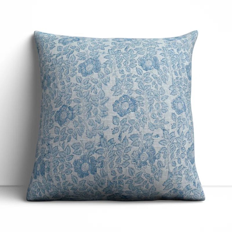 Tallie Floral Linen Throw Pillow | Wayfair North America
