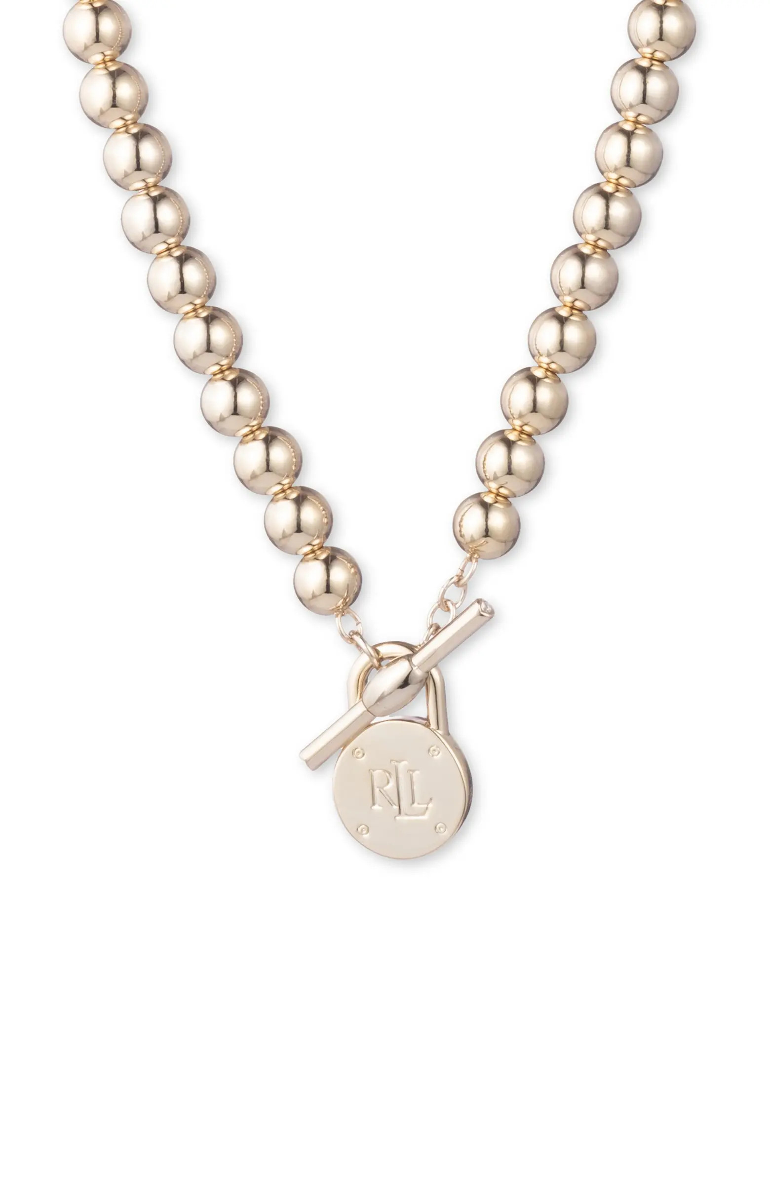 Lauren Ralph Lauren Logo Toggle Collar Necklace | Nordstrom | Nordstrom