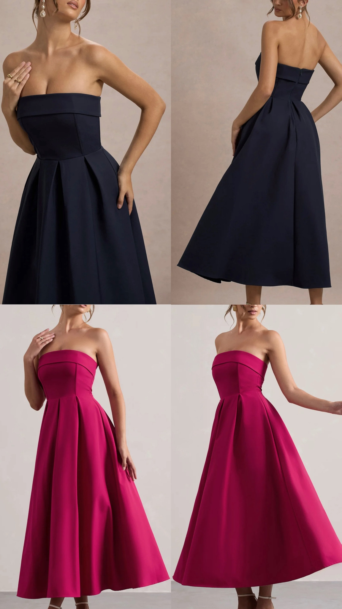 Bandeau skater mini dress. Cinched waist, boned body, midi length, plated skirt. 
Cocktail dress, date night out, special occasion, event, wedding.
Under £130 at Club L London. 

AW fashion, fall, autumn, cozy.

Affordable fashion.  Wardrobe staple. Timeless. Gift guide idea for her. Luxury, elegant, clean aesthetic, chic look, feminine fashion, trendy look, party, wedding, cocktail dress, nye .




#LTKuk #LTKpartywear #LTKwedding