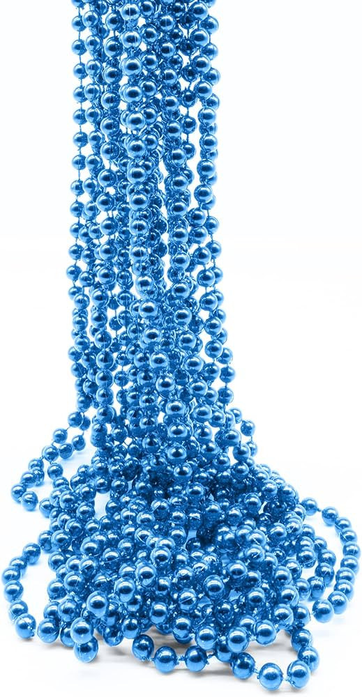 Windy City Novelties - Blue Mardi Gras Beads, 33" inches | 12 Pack | Amazon (US)