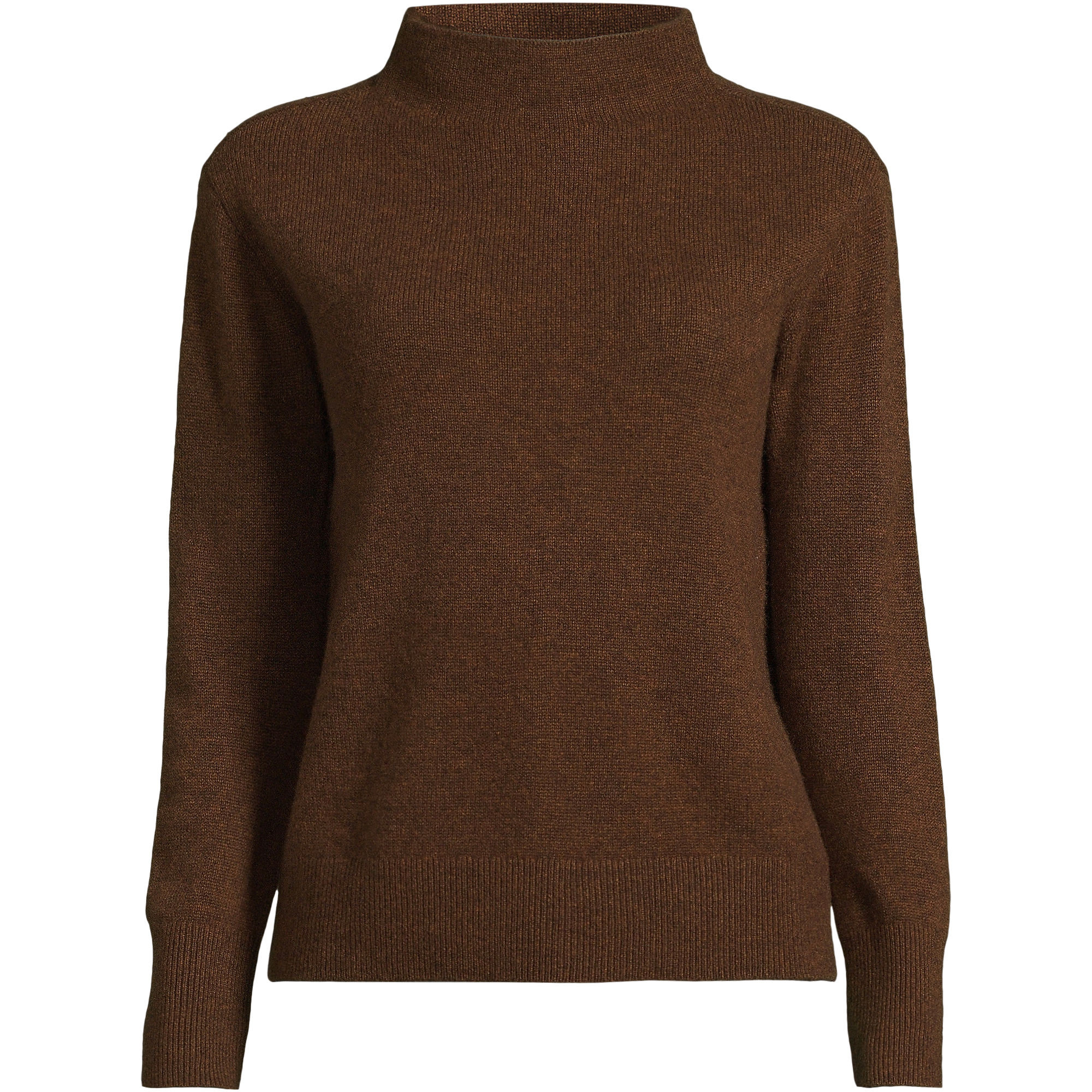 Women's Plus Size Cashmere Funnel Neck Sweater | Lands' End (US)