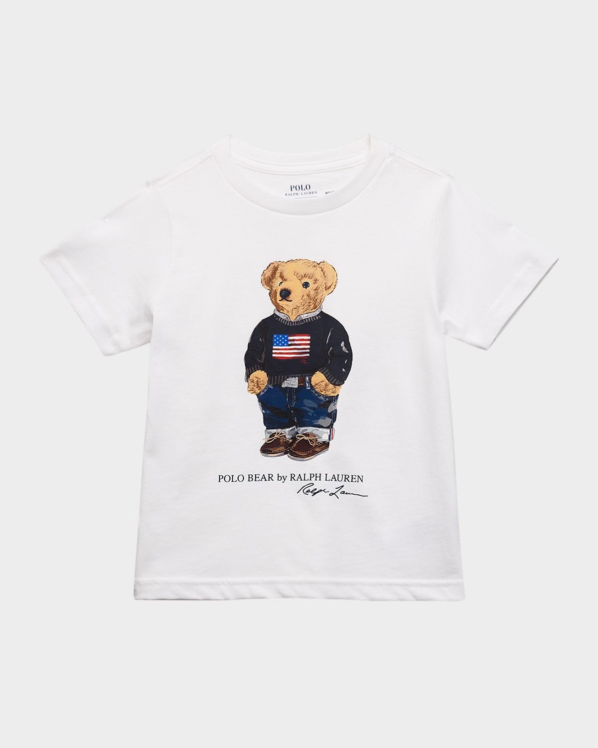 Boy's Polo Bear Flag Print Short-Sleeve T-Shirt, Size 2T-7 | Neiman Marcus