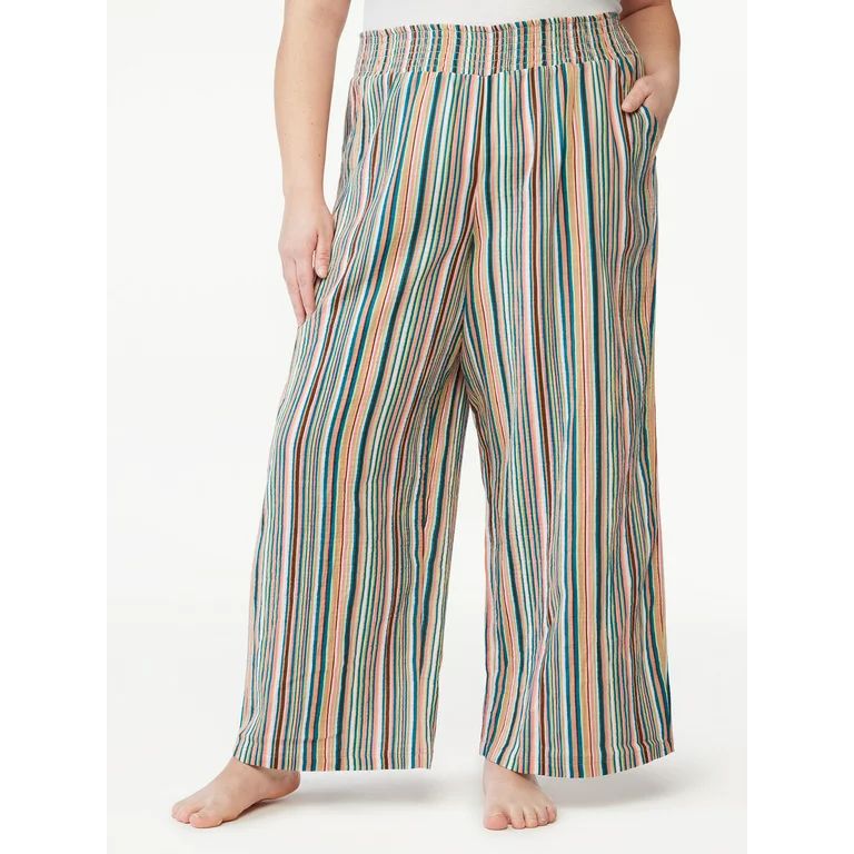 Joyspun Women's Gauze Sleep Pants, Sizes up to 3X | Walmart (US)