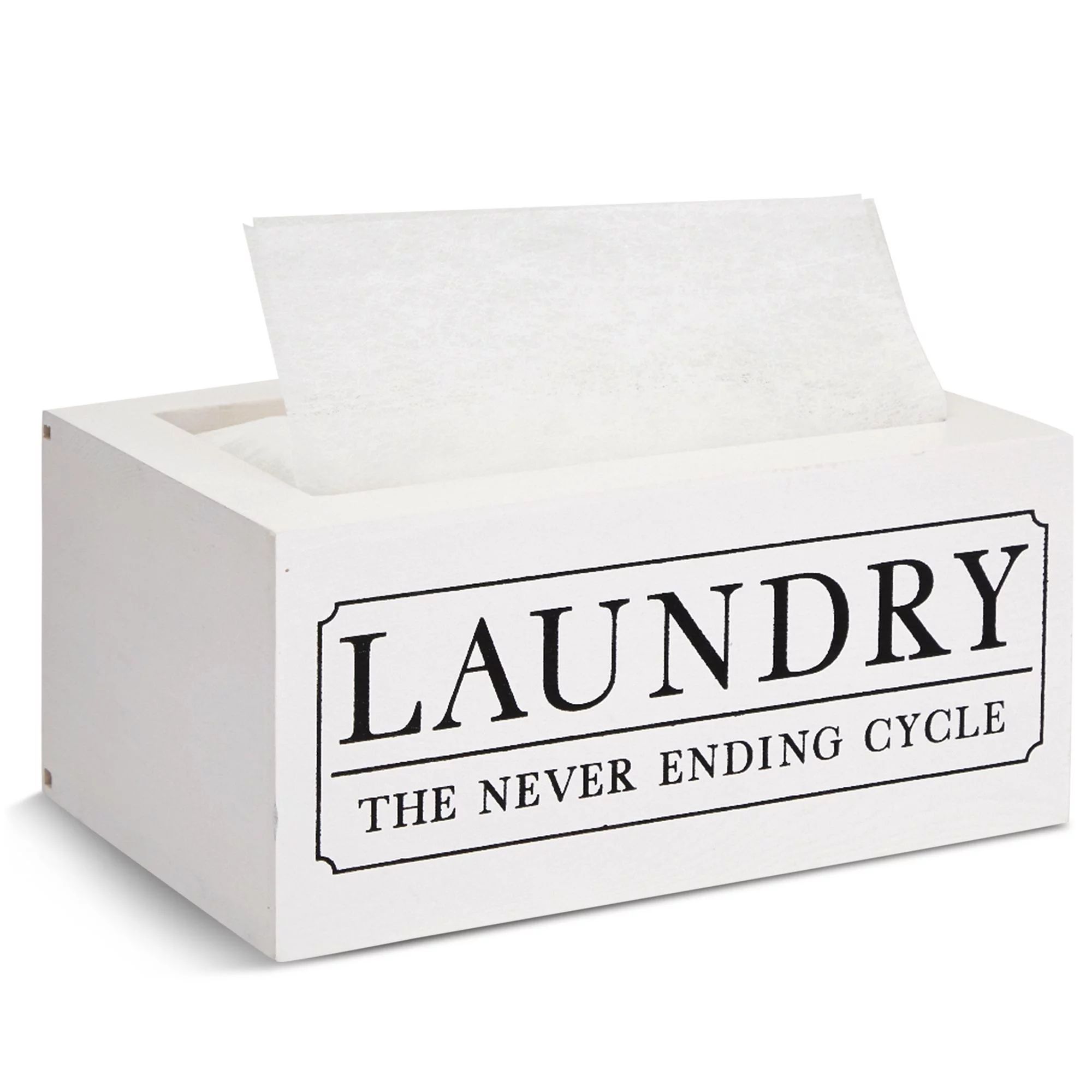 Dryer Sheet Holder for Laundry Room Organization, Farmhouse-Style Decor, Dryer Sheet Box Cover fo... | Walmart (US)