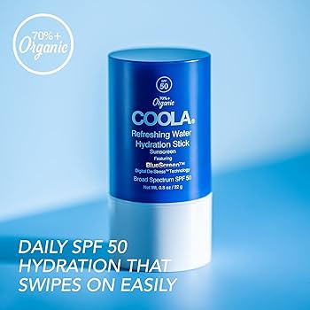 COOLA Organic Refreshing Water Stick Face Moisturizer with SPF 50, Dermatologist Tested Face Suns... | Amazon (US)