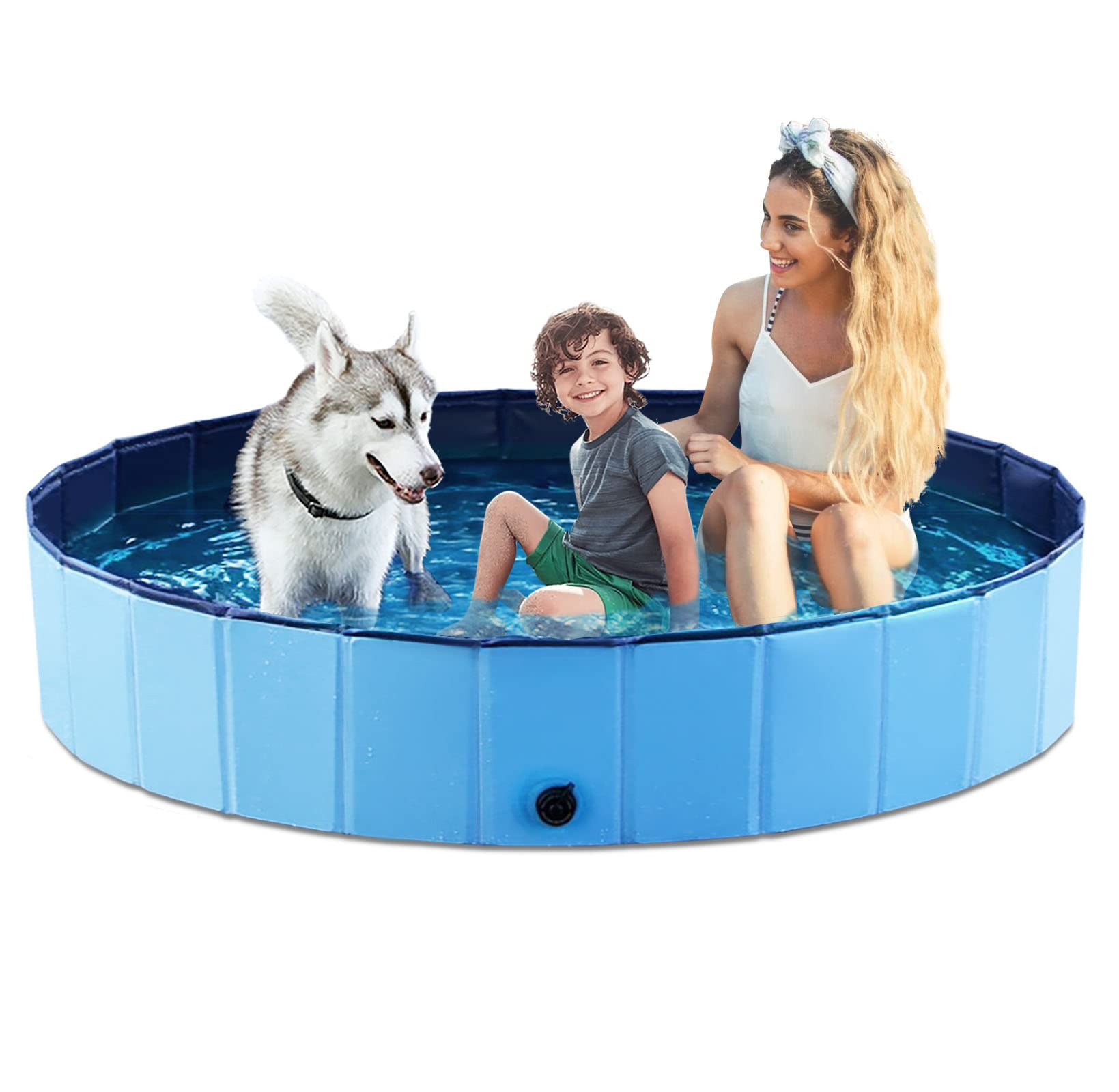 Jasonwell Foldable Dog Pet Bath Pool Collapsible Dog Pet Pool Bathing Tub Kiddie Pool Doggie Wadi... | Amazon (US)