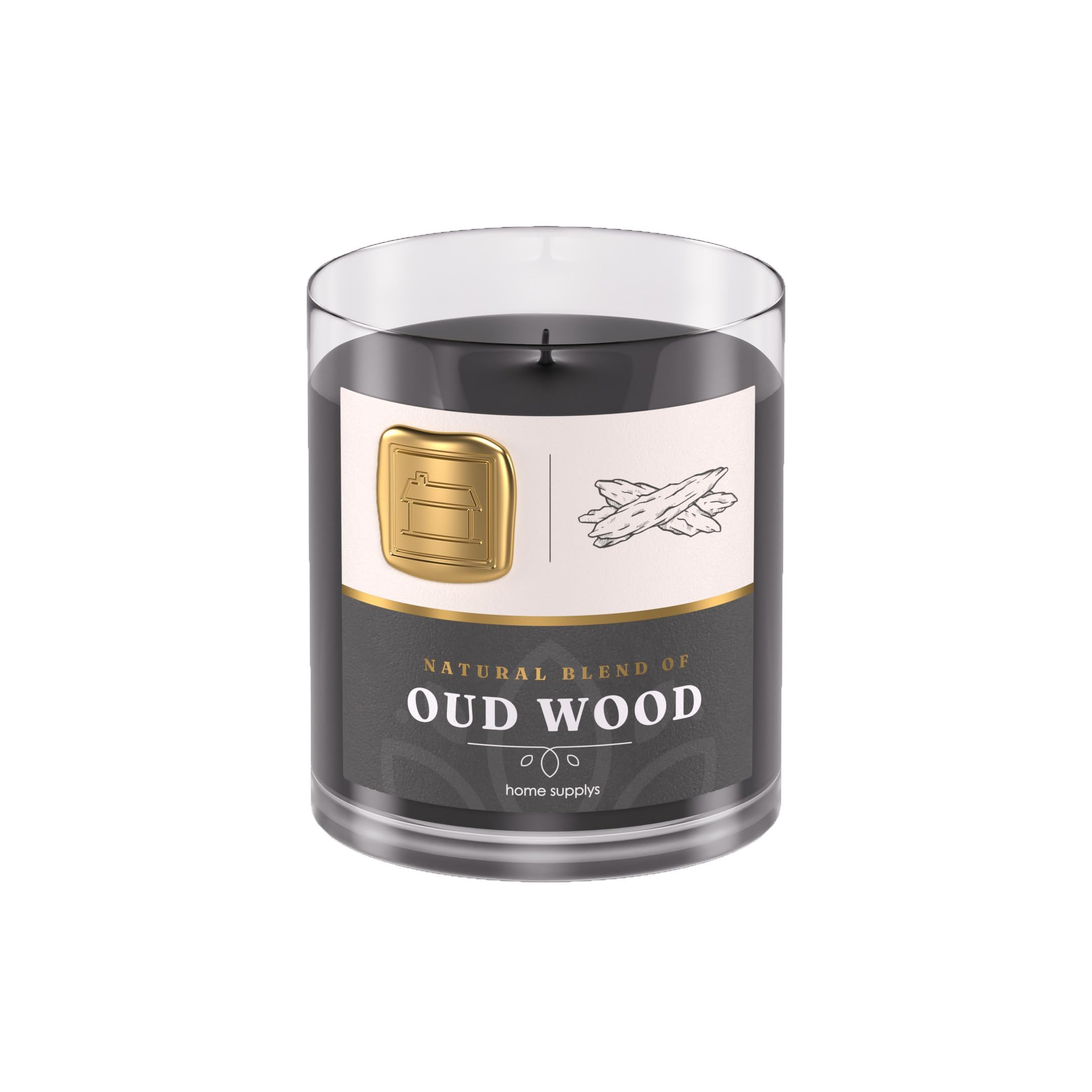 Large Oud Candle - Candle Gift for Women & Men with Lid - (280g/60hr) Long Burn Time with Oud, Ro... | Amazon (UK)