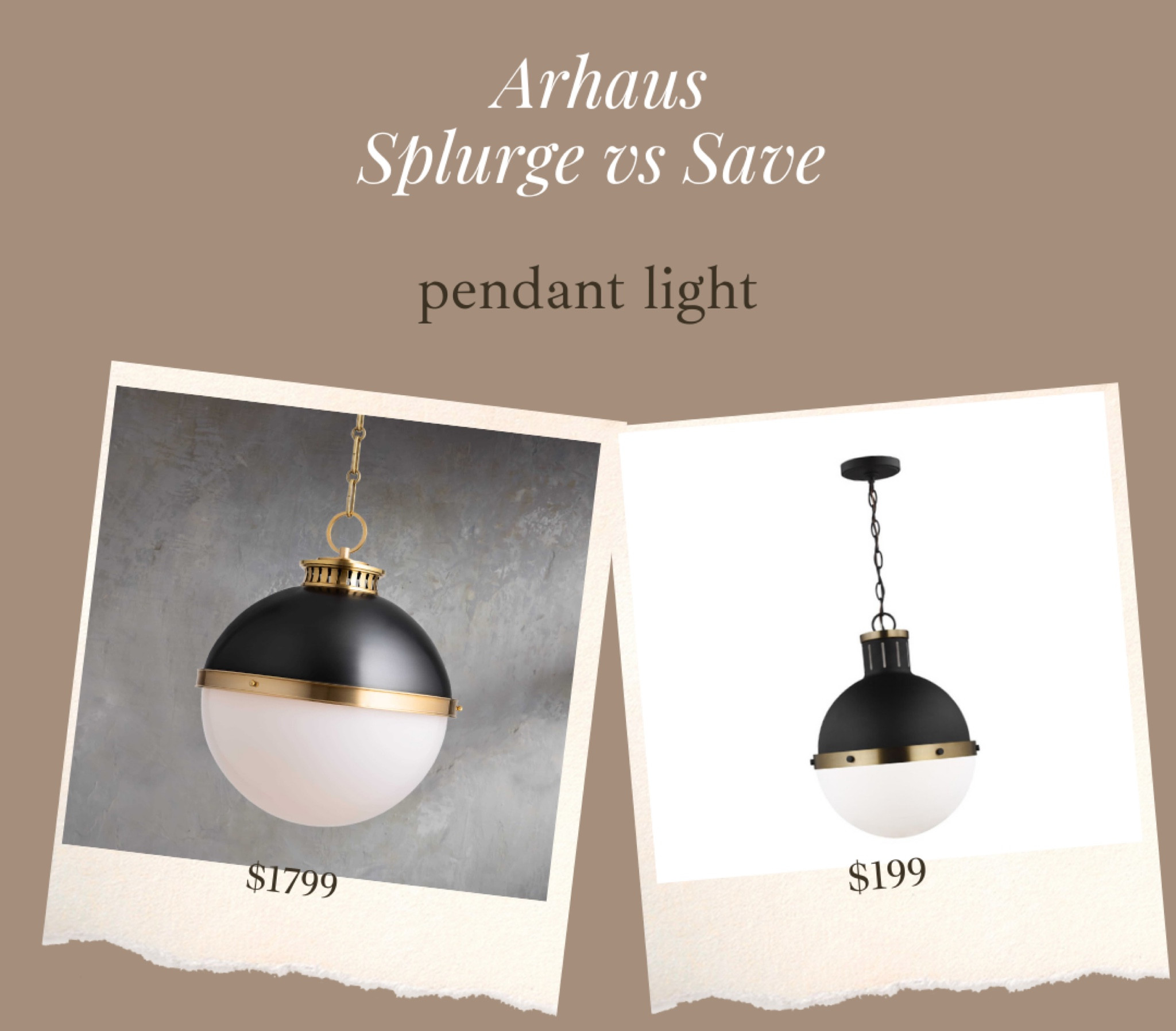 Arhaus pendant light lookalike is on sale!! Visual comfort brand too 🙌🏻